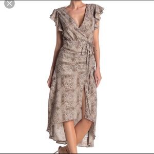 Walter Baker Kellie Python print dress